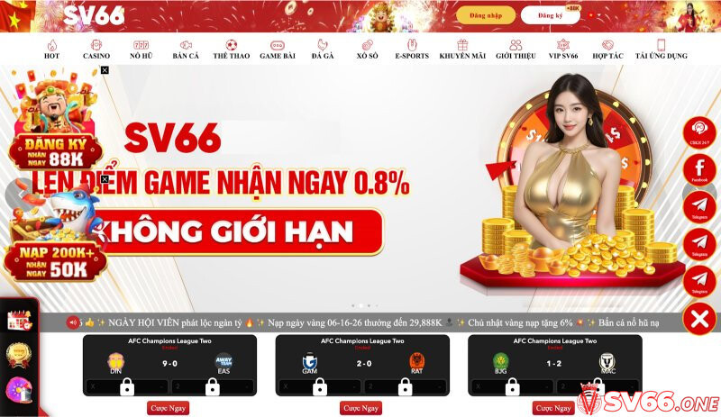SV66 - SV66.COM | Trang Chủ Chính Thức 2026 10 Trang chủ nhà cái SV66 được thiết kế khá hài hoà
